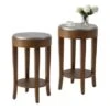 COSIEST 2-Tier Round Accent End Table With Shelf - 2PC -Baxton Acme Shop 7e9f4b26 086e 4148 a7c0 26915b4bce58