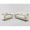 US Pride Matton Faux Leather Mid-century Modern Living Room Set-Loveseat And Sofa - White -Baxton Acme Shop 7fa079b0 75ab 4508 b980 6d93ff1a4c89