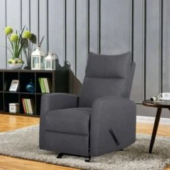 29.25'' Wide Manual Glider Standard Recliner - Light Gray -Baxton Acme Shop 8014a1ef 502f 4a9a be9a 745a700d1c37