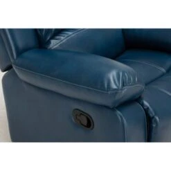Charleston Leather Gel Glider Rocker Recliner By Greyson Living - Blue -Baxton Acme Shop 801fde41 099b 4c60 9e0e 36e9f7fcc7e1