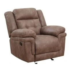 Greyson Living Austin Grey/Brown Microfiber/Wood Glider Reclining Chair - Austin Cocoa Recliner -Baxton Acme Shop 806951e3 4fa4 482d a3ea e9311b2ea367