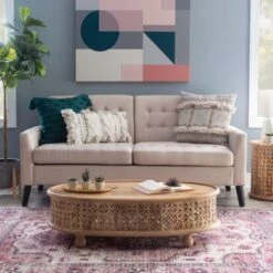 Tristan Oval Coffee Table Natural 16 Tristan Oval Coffee Table Natural -Baxton Acme Shop 80d2ed4f 94f3 43f1 80b4 79f73106b861