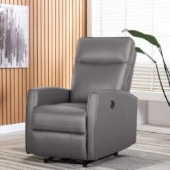 27.25'' Wide Auto Glider Standard Recliner - Grey -Baxton Acme Shop 81c7c085 2986 41da a0be e16dd4a99588