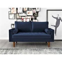 Mac Loveseat - Space Blue -Baxton Acme Shop 81e1edb1 6b82 477f a4a3 b173a3cd9f59