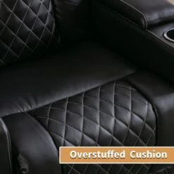 Electric Power Recliner Chair With USB Ports And Cup Holders - Black -Baxton Acme Shop 822ab669 c4c0 4453 9907 431a1e091a3e