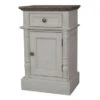 International Caravan Ashbury 1-Drawer Accent Table - Antique Grey -Baxton Acme Shop 823a2d14 c091 451b b1fa cbf868b3d981