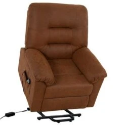 Electric Power Lift Recliner Chair Sofa, Remote Controlled Power Lift Chair, Comfortable Power Lift Recliners For Elderly Gray - Chocolate -Baxton Acme Shop 83516df6 c0d8 4ca6 84f8 c7446c3ff626