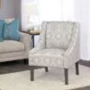 HomePop Swoop Accent Chair In Tonal Gray - Grey -Baxton Acme Shop 84a008ae 853c 472f 9936 761b59cbc71e
