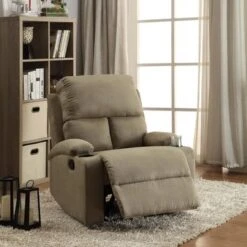 Acme Furniture Rosia Microfiber Recliner In Multicolor - Chocolate -Baxton Acme Shop 84fb00a8 8ddf 4dd2 b4e3 2f0a4592eb03