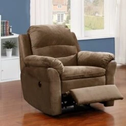 Copper Grove Roseway Brown Fabric Transitional Massage Power Recliner - Brown -Baxton Acme Shop 872b7c34 9713 462e b0c2 c30756633554