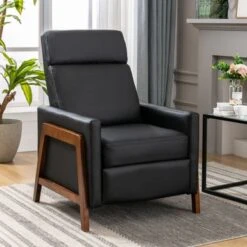 Upholstered Recliner Chair - Black -Baxton Acme Shop 88cb4738 66ed 49d3 9199 c343a8579f78