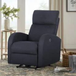 29.5'' Wide Manual Glider Standard Recliner - Grey -Baxton Acme Shop 8a4f27f2 22f7 4812 9c98 47c684ed6e4a