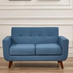 Grace Mid-Century Tufted Upholstered Rainbeau Living Room Sofa, Loveseat, And Chair 3-piece Set - Taupe Grey -Baxton Acme Shop 8a7174db 7834 41e6 a614 b840026b86e8