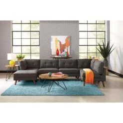 Churchill Rectangular Ottoman Dark Grey -Baxton Acme Shop 8b96ec54 fb79 4925 9464 042df611426c