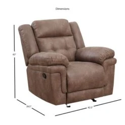 Austin Microfiber Glider Reclining Chair By Greyson Living - Cocoa -Baxton Acme Shop 8bad9e70 a771 4f66 9dd9 398f88ae3a21
