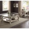 Charming Coffee Table, Cream & Clear Glass -Baxton Acme Shop 8bcef3f8 7d3d 4c35 94e9 42cb1e677dc4