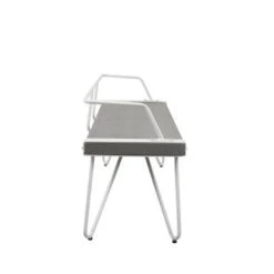 Stefani Industrial Dining/ Entryway Bench - Stefani Bench In Antique Metal/Walnut Wood -Baxton Acme Shop 8cbebcb7 e79a 42ee b725 92917ab3fa0b