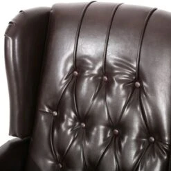 Walter Tufted Bonded Leather Recliner (Set Of 2) By Christopher Knight Home - Cognac Brown -Baxton Acme Shop 8d3aac02 3a6e 4934 bdcc a3353586c8e4