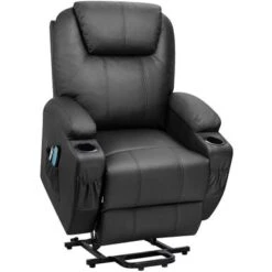 Power Lift Recliner PU Leather With Massage And Heating - Grey -Baxton Acme Shop 8e4a52f7 1231 4233 8982 a7a1e3a71e4f