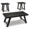 Black/Pewter Noorbrook Occasional Table Set (3/CN) -Baxton Acme Shop 8f6621f1 f6ee 464e 85c2 2e8b18c1e054