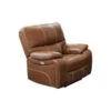Abbyson Browning Top Grain Leather Power Recliner With USB - Cognac -Baxton Acme Shop 8fb2d4be 8a3c 449b 8595 d1e0c442682c