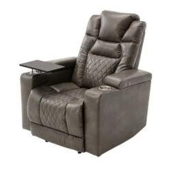 Nestfair Power Motion Recliner With USB Charging Port And Hidden Arm Storage - Brown -Baxton Acme Shop 903ed226 75dc 4505 b732 27fe89a29639