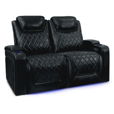 Valencia Oslo Top Grain Nappa 11000 Leather Theater Seating Power Recliner Row Of 2 Loveseat Black - Black With Power Headrest And Power Lumbar Support 3 Valencia Oslo Top Grain Nappa 11000 Leather Theater Seating Power Recliner Row Of 2 Loveseat Black - Black With Power Headrest And Power Lumbar Support