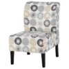Gray/Tan Triptis Accent Chair