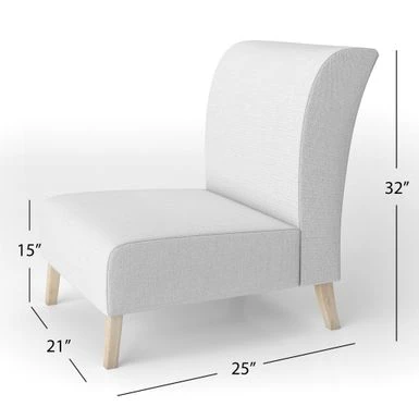 Designart "Golden Tropical Leaves Pattern" Upholstered Modern Accent Chair - Arm Chair - Side Chair 8 Designart "Golden Tropical Leaves Pattern" Upholstered Modern Accent Chair - Arm Chair - Side Chair - Image 6