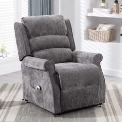 Allister Lift Chair With Massage By Greyson Living - Charcoal -Baxton Acme Shop 9493940a 8186 4dd1 8cd5 0f65c1d3db1b