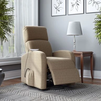 Strick & Bolton Modern Power Recline And Lift Chair With Heat And Massage - Chestnut Brown 16 Strick & Bolton Modern Power Recline And Lift Chair With Heat And Massage - Chestnut Brown - Image 14