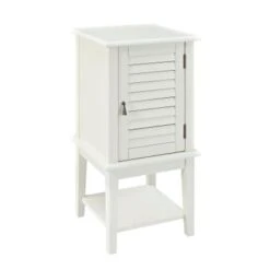 Sandifer Shutter Door Table White -Baxton Acme Shop 9621fc01 f69e 40b6 8e07 42e6746fcdfc