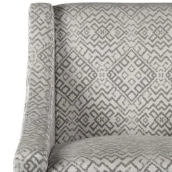 HomePop Swoop Accent Chair In Tonal Gray - Grey -Baxton Acme Shop 963cc787 a23e 49ea b04d 90ab7fac6488