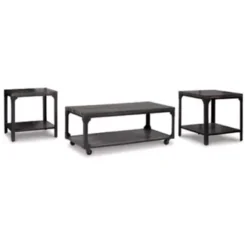 Brown/Black Jandoree Occasional Table Set (3/CN)