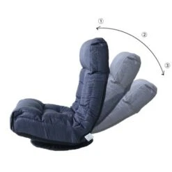 Lazy Sofa Tatami Balcony Rocking Recliners Adjustable Chair - Navy -Baxton Acme Shop 98a033dd da72 49fd a7db d3da9aabaffc