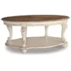 White/Brown Realyn Oval Cocktail Table 1 White/Brown Realyn Oval Cocktail Table -Baxton Acme Shop 99893452 ff39 4fa4 9997 924244319f59