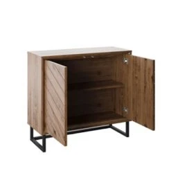 Nikolas 39-inch Wood Storage Accent Cabinet With Adjustable Shelf - Oak -Baxton Acme Shop 99df3dad 93e5 4f65 9b03 aae40ea394ea