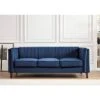 Line Tufted Square Design Sofa - Dark Blue -Baxton Acme Shop 99f31e88 c8c3 4aee bc1f a214f37c1360