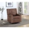 Odelia Swivel Glider Rocker Recliner - Chocolate,Microfiber -Baxton Acme Shop 9ac19497 a85d 4046 b683 7f5b8c944c44