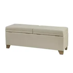 Natural Ashcroft Soft Close Storage Bench -Baxton Acme Shop 9ba137cf 5e91 43d7 ad80 ea7b16ba83df