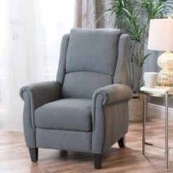 Haddan Fabric Recliner Club Chair By Christopher Knight Home - Charcoal -Baxton Acme Shop 9ba5a68e a3ae 4ee0 89e0 2c79b53ba080