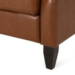 Sadlier Faux Leather Tufted Pushback Recliner By Christopher Knight Home - Dark Brown -Baxton Acme Shop 9bb55c1e fe0b 4337 8dd3 be176e07af26