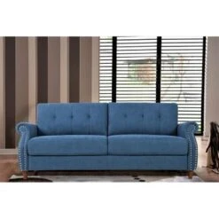 Bruce Nailhead Living Room Set-Loveseat & Sofa - Grey -Baxton Acme Shop 9c1e8b4b ee82 4817 8ff9 1fec63498307