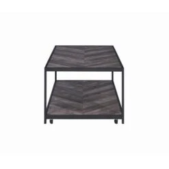 Meagan Chevron Coffee Table Rustic Grey Herringbone -Baxton Acme Shop 9dceef30 f150 4b43 be1a 4234d4e299c2