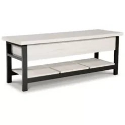 White Rhyson Storage Bench -Baxton Acme Shop 9df2fb91 d1c8 4a9b aade 24e9d62f542d