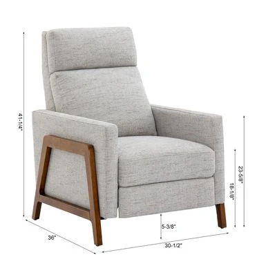 Vinton Push Back Recliner In Performance Fabric By Greyson Living - Sea Oat 21 Vinton Push Back Recliner In Performance Fabric By Greyson Living - Sea Oat - Image 19