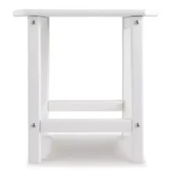 White Sundown Treasure Rectangular End Table -Baxton Acme Shop 9ed74a82 ddb9 4a77 9750 34bd32abd02e