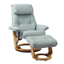 Copper Grove Mamoudzou Top-grain Leather Recliner And Ottoman - White -Baxton Acme Shop a0af65a3 822e 4fa3 b3fb abcda5aeacdc