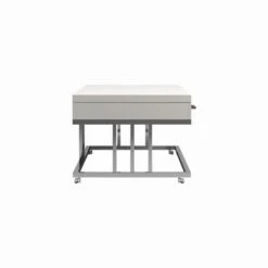 2-drawer Rectangular Coffee Table Glossy White And Chrome -Baxton Acme Shop a0f8a3f1 2bac 4cef 91af 418e09277501
