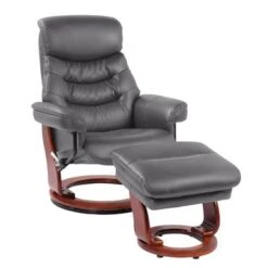 Copper Grove Noumea Leather Recliner And Ottoman - Brown -Baxton Acme Shop a1a461b9 cb68 49e3 a55c 0716fc9e0361